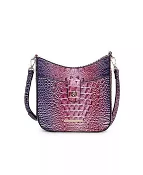 Сумка через плечо Giovana Gradient Rainbow с тиснением под крокодила от Mia K Mkf Collection, коричневый