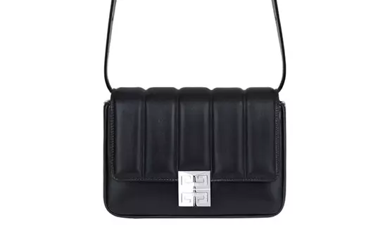 Сумка через плечо GIVENCHY 4G из гладкой коровьей кожи, среднего размера, черная