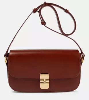 Сумка через плечо Grace из кожи A.P.C., коричневый