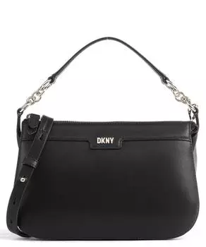 Сумка через плечо Gramercy из мелкозернистой яловой кожи. Dkny, черный