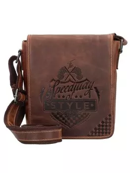 Сумка через плечо Greenburry Leder 22 cm, коричневый