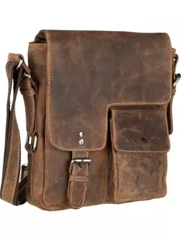Сумка через плечо Greenburry Vintage Revival Messenger 1912, цвет Sattelbraun