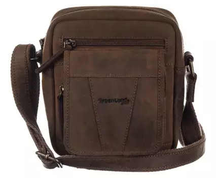 Сумка через плечо GreenLand Nature "Черногория", с практичным отделением, коричневый