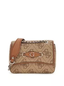 Сумка через плечо GUESS Crossbody Bag Izzy, бежевый