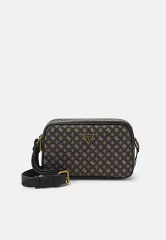 Сумка через плечо Guess MICRO PEONY ECO UNISEX, темно-коричневый/охра