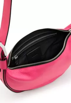 Сумка через плечо Half Moon Xbody AllSaints, ярко-розовая