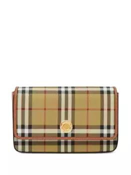 Сумка через плечо Hampshire в клетку Vintage Check BURBERRY, нейтральный