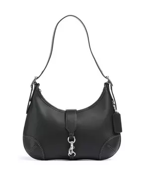 Сумка через плечо hamptons из воловьей кожи Coach, черный