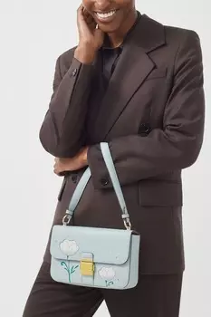 Сумка через плечо Hanley Close Spring Rose с клапаном среднего размера London Radley, зеленый