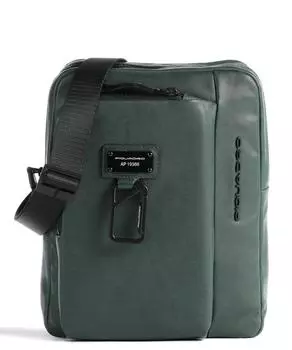 Сумка через плечо Harper из мелкозернистой яловой кожи. Piquadro, зеленый