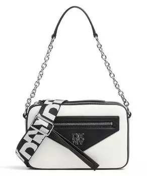 Сумка через плечо Heart of NY из мелкозернистой яловой кожи Dkny, черный