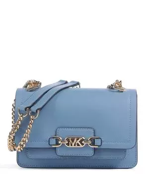 Сумка через плечо Heather из мелкозернистой яловой кожи Michael Kors, синий