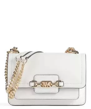 Сумка через плечо Heather из мелкозернистой яловой кожи Michael Kors, белый