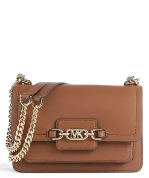 Сумка через плечо heather из мелкозернистой яловой кожи Michael Kors, коричневый