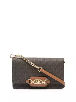 Сумка через плечо Heather с монограммой MICHAEL KORS, коричневый