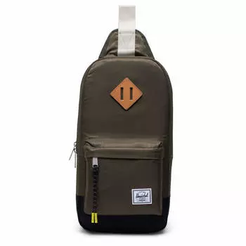 Сумка через плечо Herschel Heritage Schultertasche 38 cm, цвет ivy green/light pelican