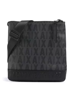 Сумка через плечо хлопок, полиуретан. Armani Exchange, черный
