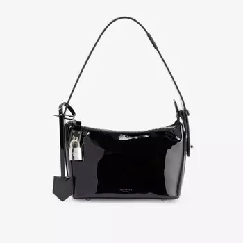 Сумка через плечо Hobo mini из лакированной кожи Verafied, черный