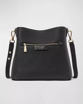 Сумка через плечо Hudson из шагреневой кожи kate spade new york, цвет Black