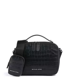 Сумка через плечо Hudson из воловьей кожи Michael Kors, черный