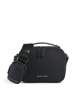 Сумка через плечо Hudson из зерненой кожи Michael Kors, черный