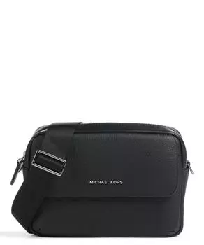 Сумка через плечо Hudson из зерненой яловой кожи Michael Kors, черный