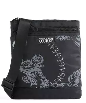 Сумка через плечо Iconic с принтом логотипа из полиэстера Versace Jeans Couture, черный