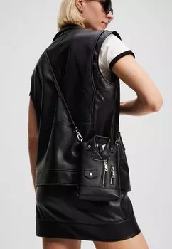 Сумка через плечо IKON CROSSBODY BIKER JACKET - Across body bag KARL LAGERFELD, черный