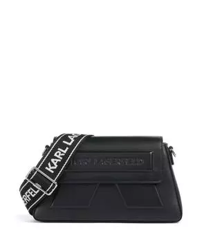 Сумка через плечо Ikon k из мелкозернистой коровьей кожи Karl Lagerfeld, черный