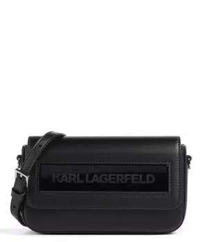 Сумка через плечо Ikon K из переработанной кожи Karl Lagerfeld, черный