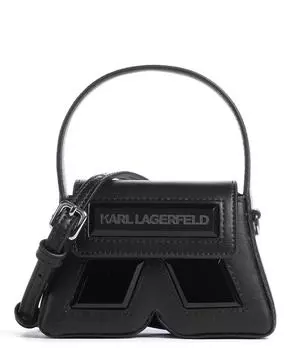 Сумка через плечо Ikon K из переработанной кожи Karl Lagerfeld, черный