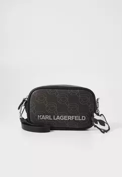 Сумка через плечо IKON MONO CAMERA BAG KARL LAGERFELD, черный