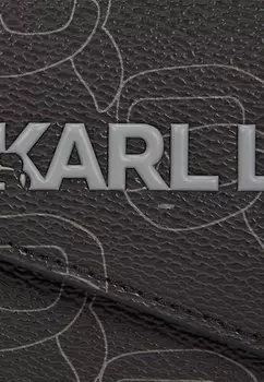 Сумка через плечо IKON MONOGRAM POUCH KARL LAGERFELD, черный