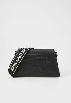 Сумка через плечо IKON WEBBING KARL LAGERFELD, черный