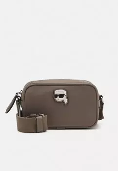 Сумка через плечо IKONIK CAMERA BAG KARL LAGERFELD, серый