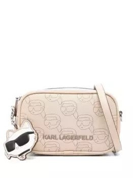 Сумка через плечо Ikonik с монограммой KARL LAGERFELD, нейтральный