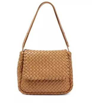 Сумка через плечо Intrecciato Bottega Veneta, коричневый