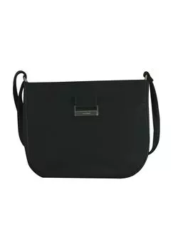 Сумка через плечо, искусственная кожа, эмблема, однотонная, женская GERRY WEBER, черный