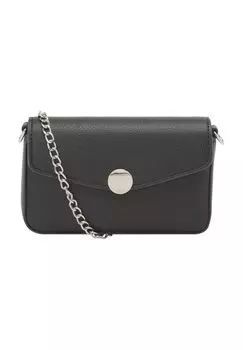 Сумка через плечо, искусственная кожа, однотонная, женская SEIDENFELT, черный