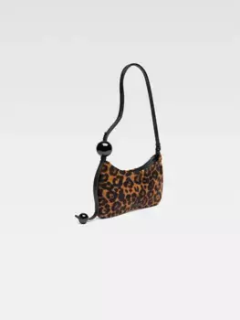 Сумка через плечо из бисера Ле Бису Перль Jacquemus, коричневый