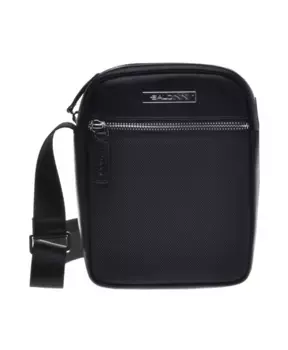 Сумка через плечо из черной телячьей кожи и нейлона Baldinini, черный