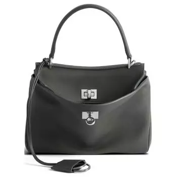 Сумка через плечо из гладкой коровьей кожи, мини-сумка, женская, серая Balenciaga
