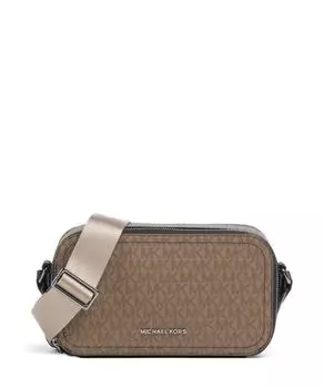 Сумка через плечо из холста Hudson Michael Kors, коричневый