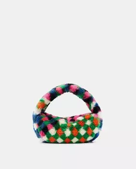 Сумка через плечо из искусственного меха с ромбовидным узором Desigual, мультиколор