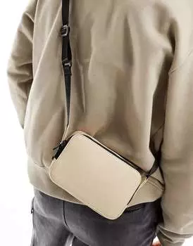 Сумка через плечо из искусственной кожи ASOS цвета экрю