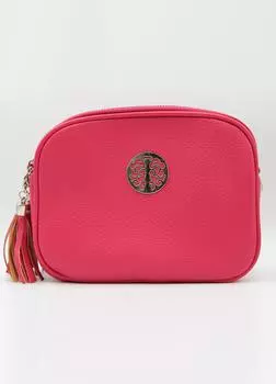 Сумка через плечо из искусственной кожи D2C, розовый