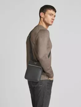 Сумка через плечо из искусственной кожи Emporio Armani, черный