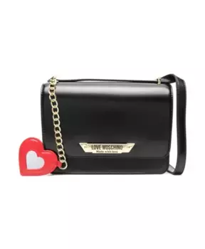 Сумка через плечо из искусственной кожи Love Moschino, черный