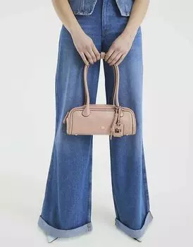 Сумка через плечо из искусственной кожи розового цвета - светлая River Island