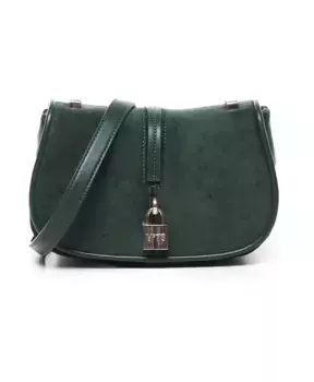 Сумка через плечо из искусственной кожи с навесным замком V73, зеленый